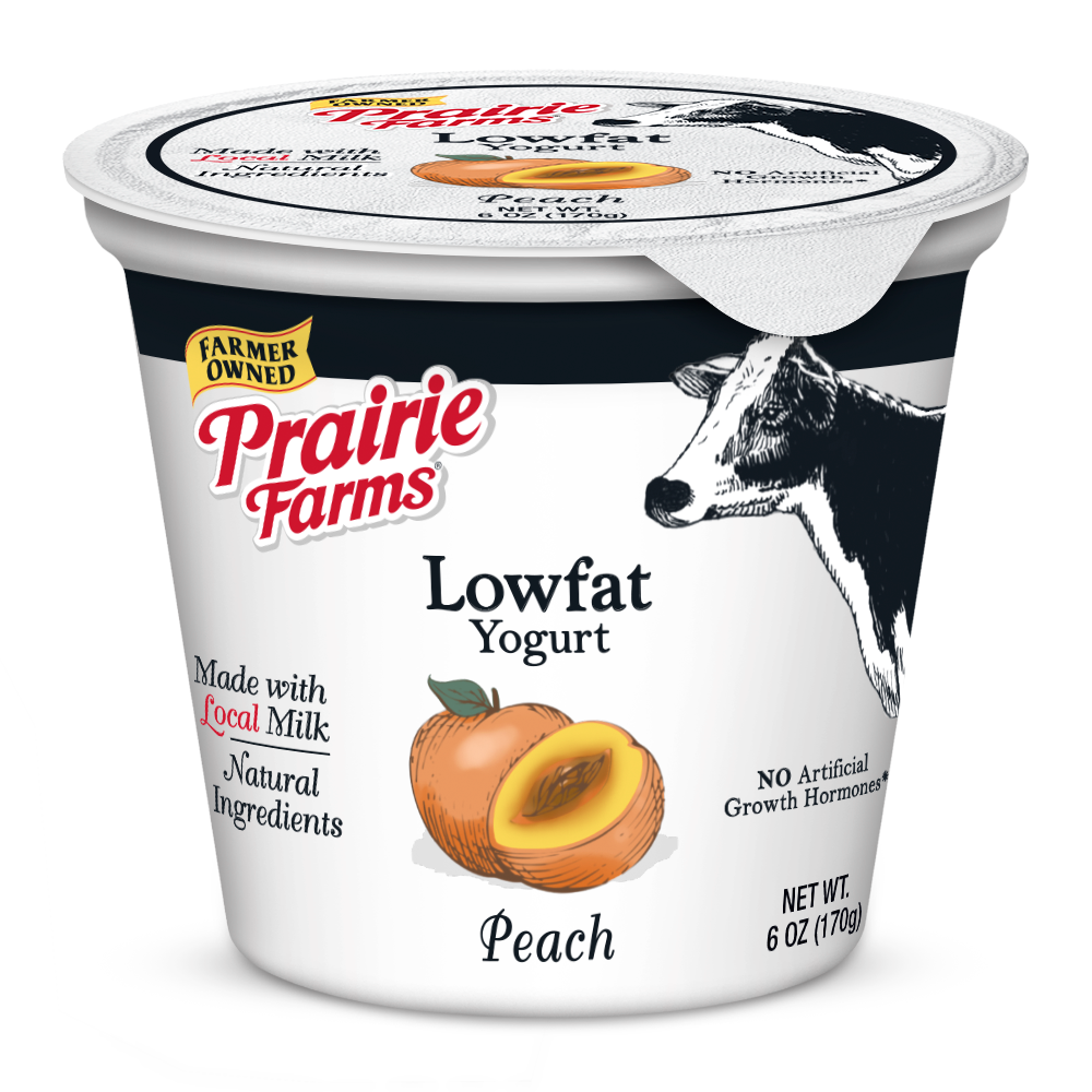 Prairie Farms Yogurt Peach Low Fat 6oz