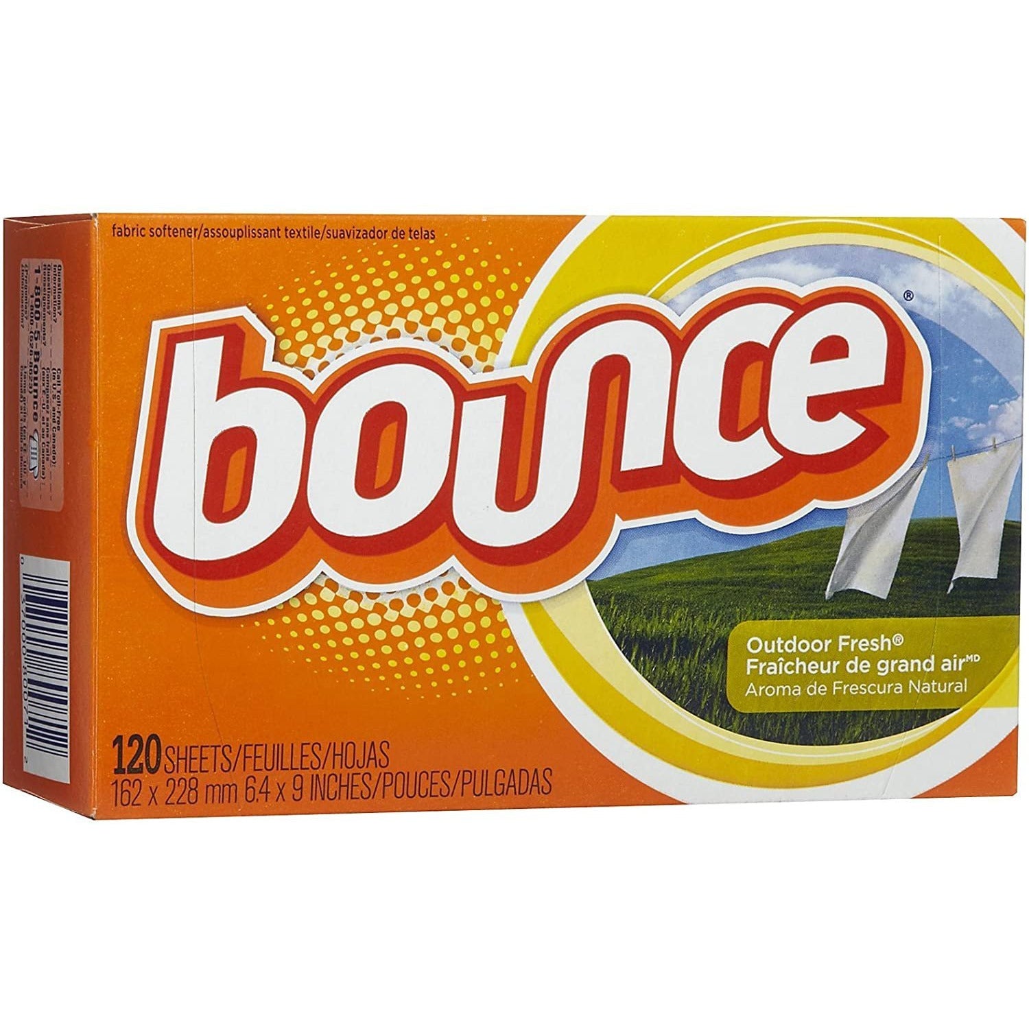 Bounce Dryer Sheets Outdoor Fresh 120 count