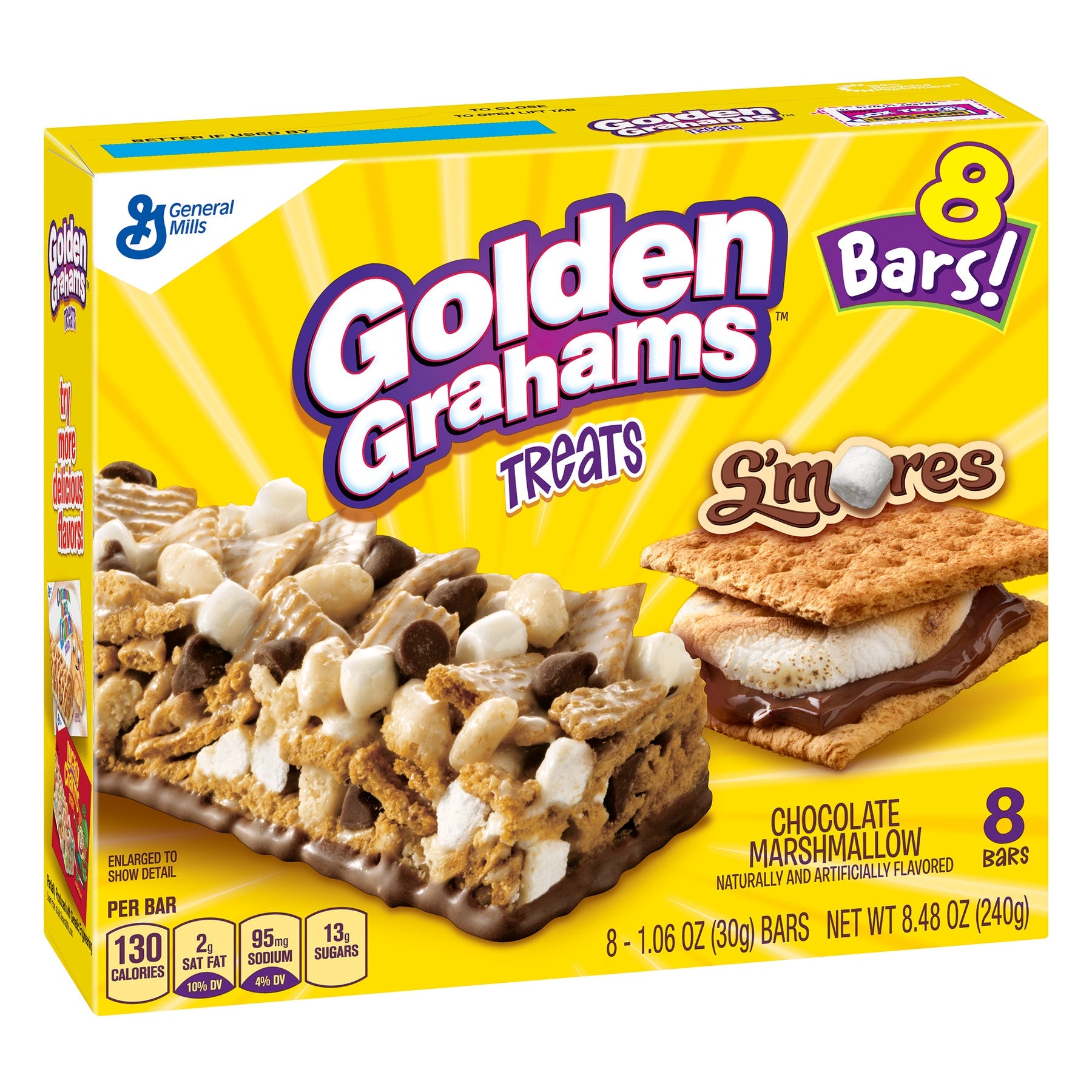 Golden Grahams S'mores Cereal Treat Bars 8ct