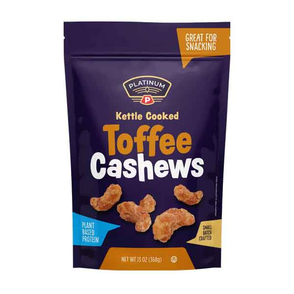 Platinum Cashews Toffee Roasted 13oz