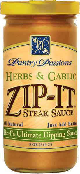 Zip-It Herb & Garlic Steak Sauce 8 oz