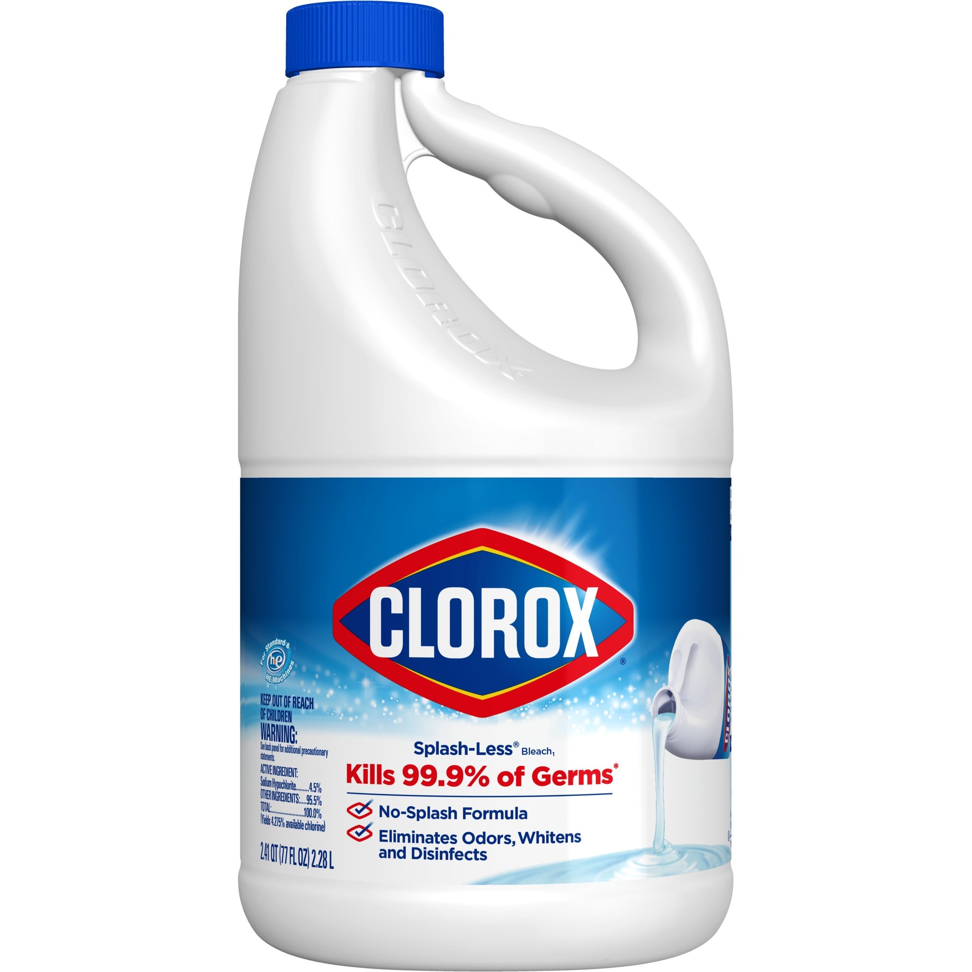 Clorox Splash-Less Liquid Bleach 77 oz