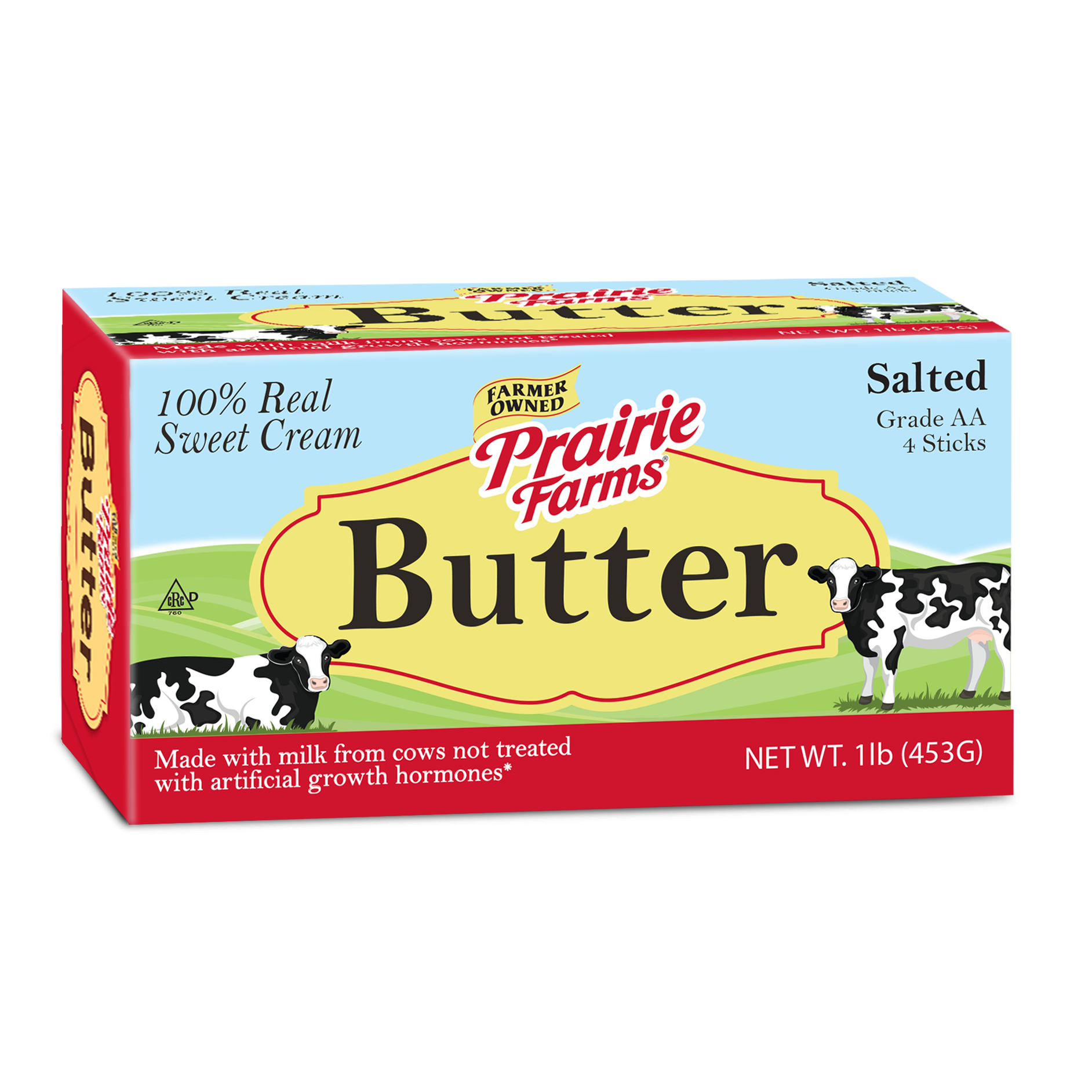 Prairie Farms Salted Butter Quarters 16oz