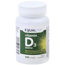 Equaline Vitamin D 2000 IU Soft Gel 100ct