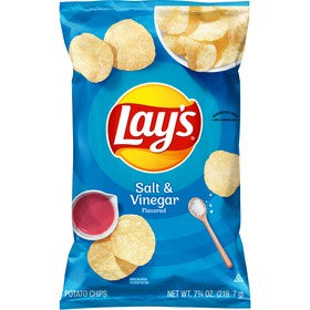 Lays Salt & Vinegar Chips 7.75oz