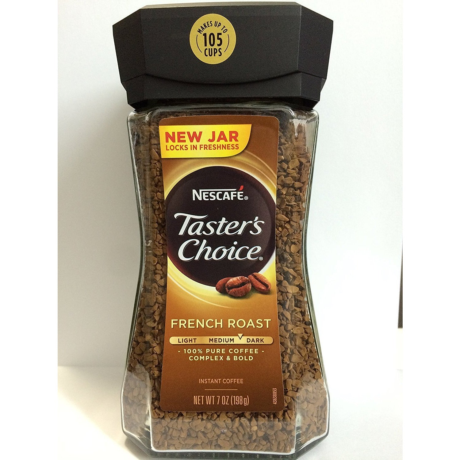 Nescafe Tasters Choice Instant Coffee French Roast Medium Dark 7oz