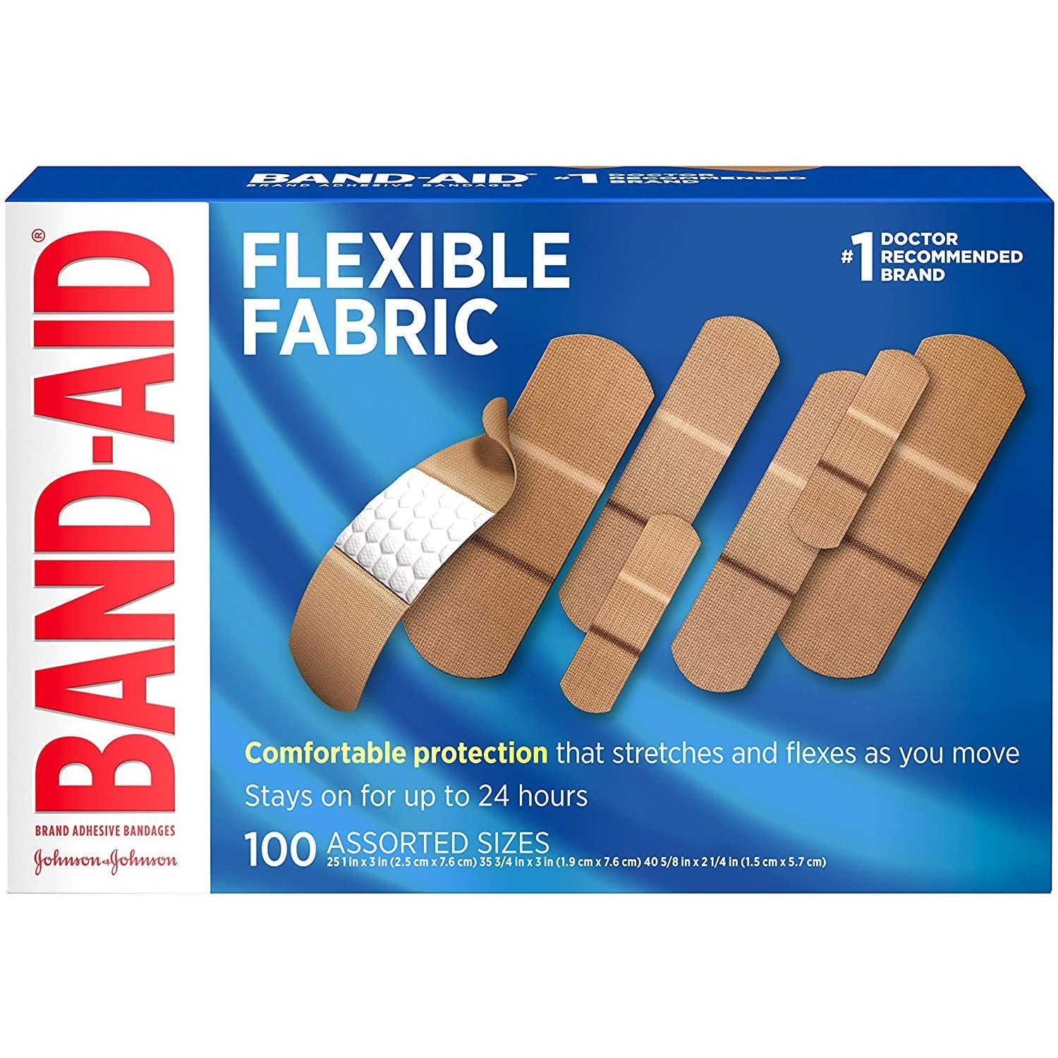 Band-Aid Flexible Fabric 100ct