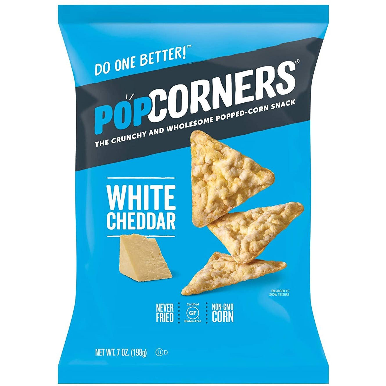 Popcorners Popped Corn Snacks White Cheddar Gluten Free 7oz