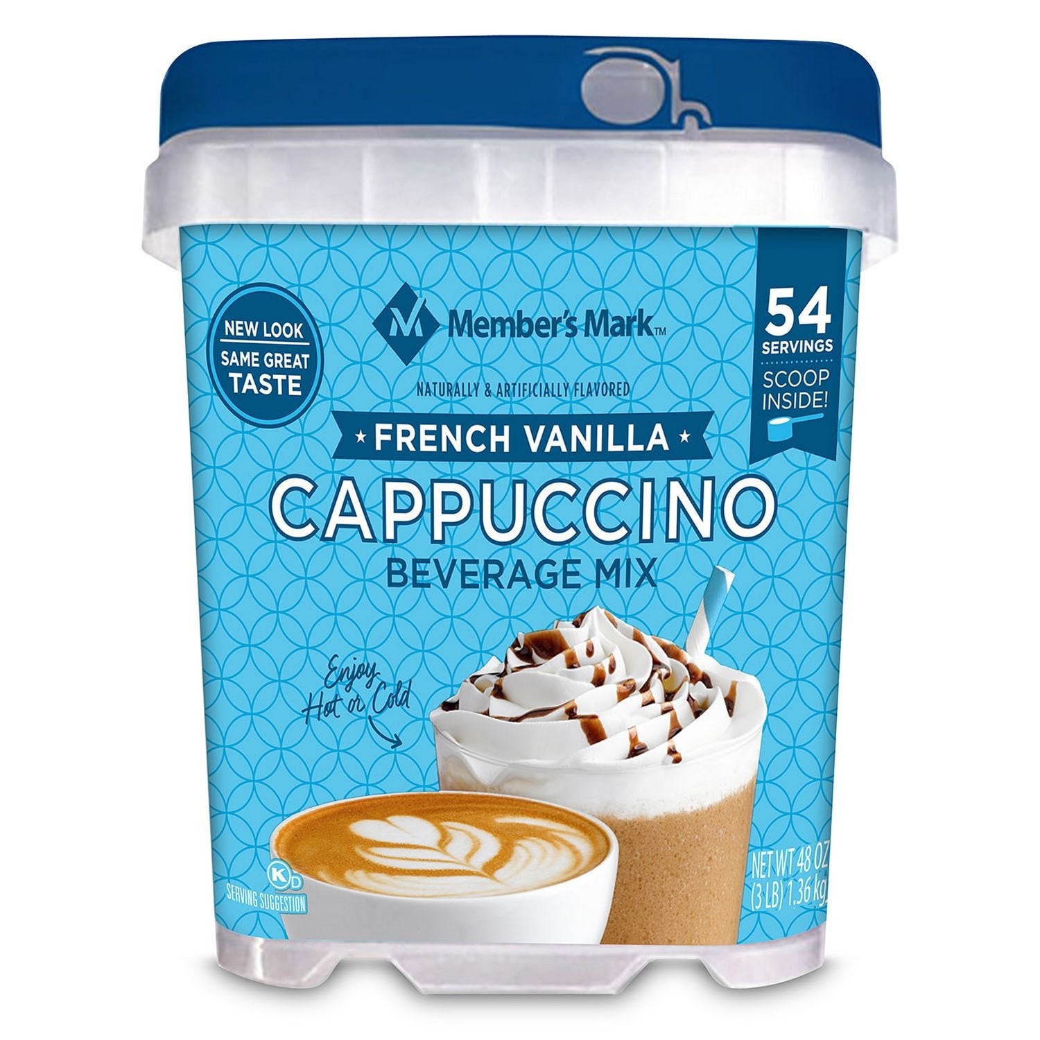 Members Mark Cappucino Beverage Mix French Vanilla 48oz