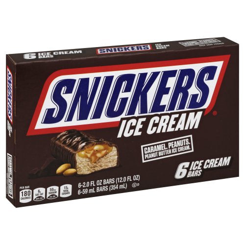 Snickers Ice Cream Bar 6ct