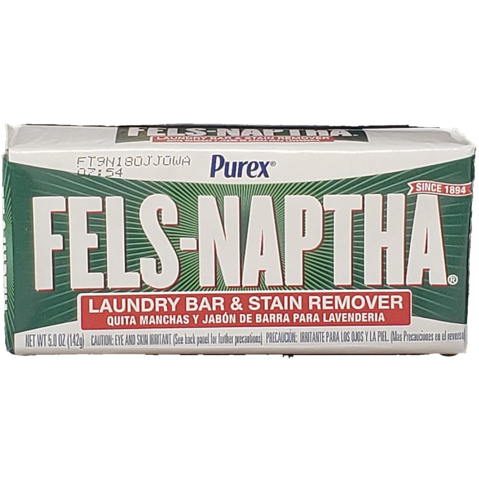 Fels Naptha Stain Remover Laundry Bar 5.5oz