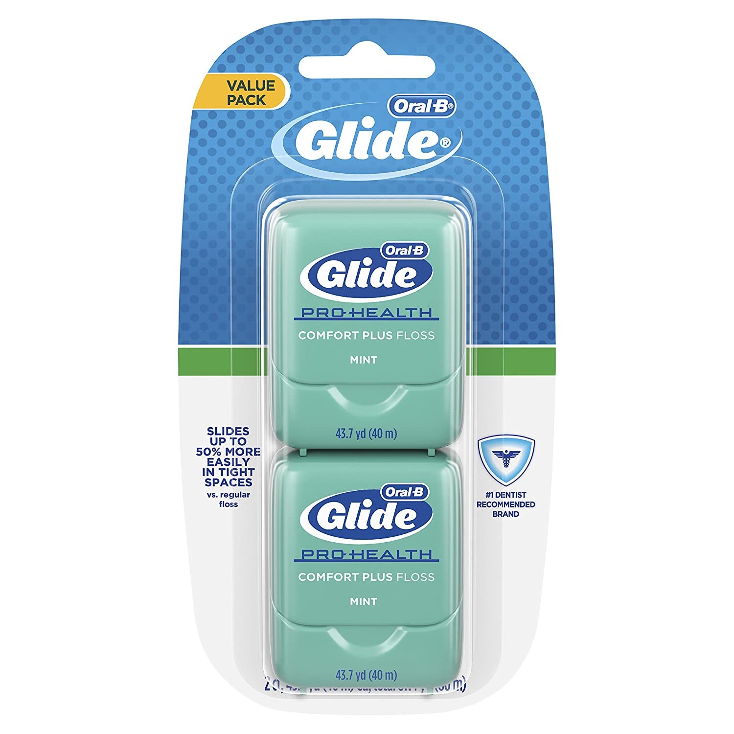 Glide Comfort Plus Mint Floss 2 ct