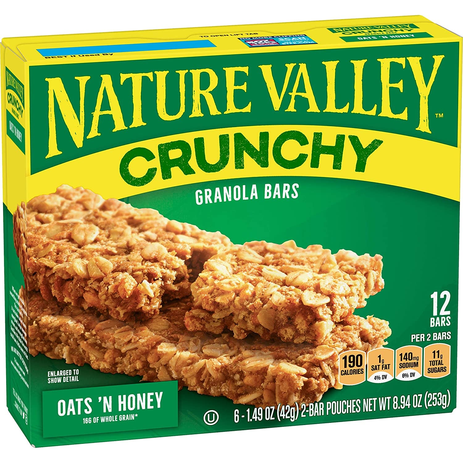 Nature Valley Bars Crunchy Oats 'n Honey 12ct/1.49oz