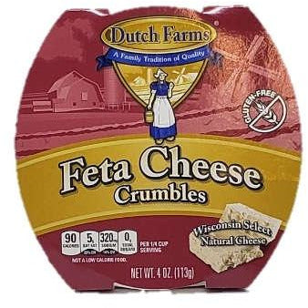 Dutch Farms Feta Cheese Crumbles 4oz