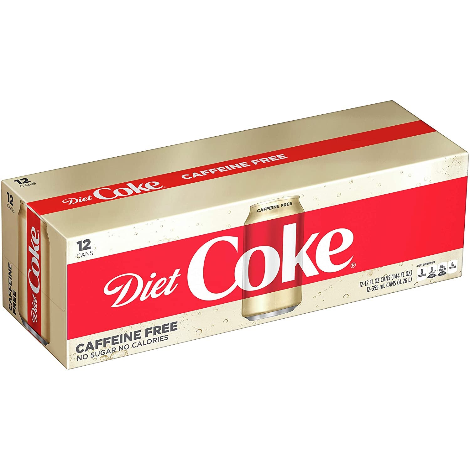 Coca Cola Soda Diet Coke Caffeine Free 12ct/12oz (Deposit Incl)