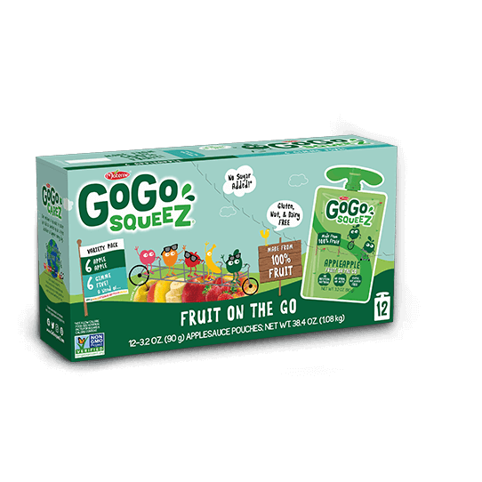 GoGo Squeez Fruit On The Go Apple Sauce Variety Pack 12ct/38.4oz