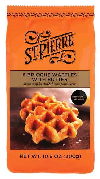 St Pierre Broiche Butter Waffles 6ct