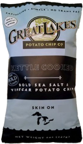 Great Lakes Chip Kettle Potato Chips Salt & Vinegar 8oz