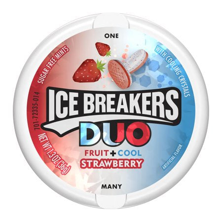 Ice Breakers Mints Duo Strawberry 1.3oz