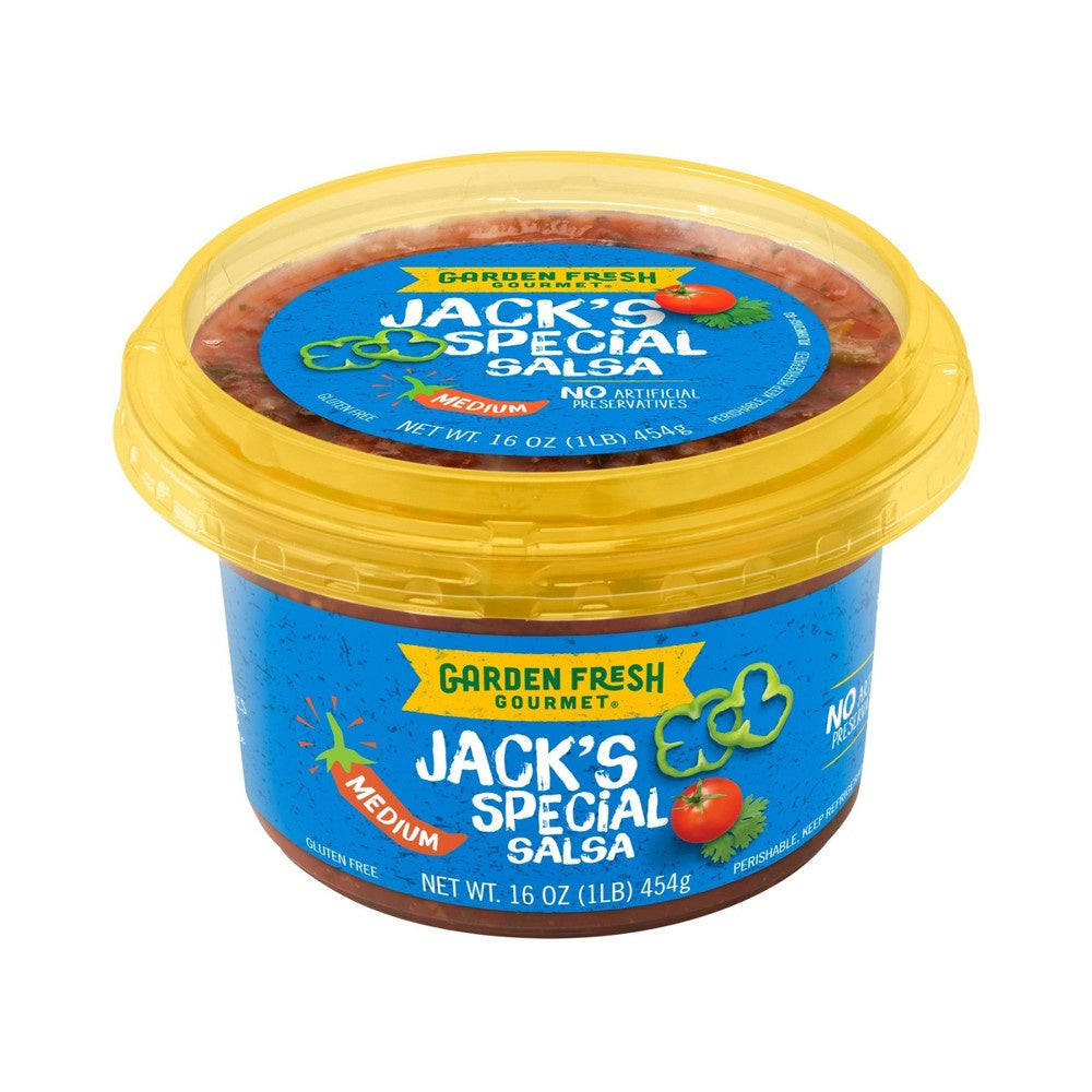 Jacks Special Garden Fresh Salsa Med 16oz