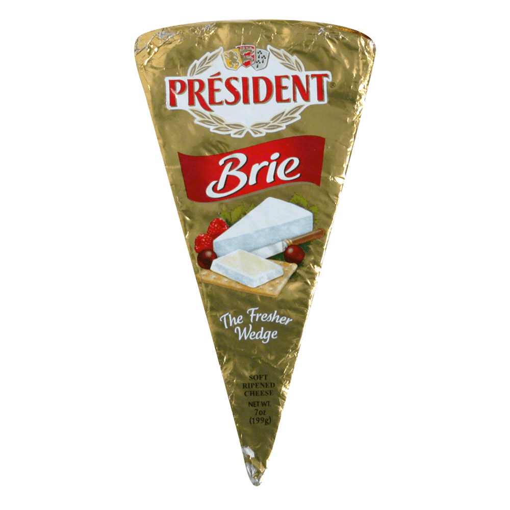 President Brie Foil Pack Wedge 7oz