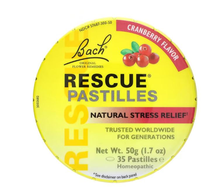 Bach Rescue Pastilles Cranberry Flavor 50g