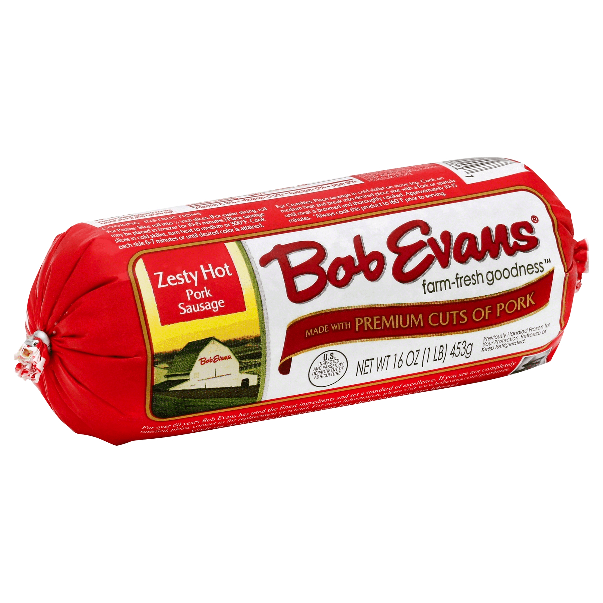 Bob Evans Roll Sausage Hot 16oz