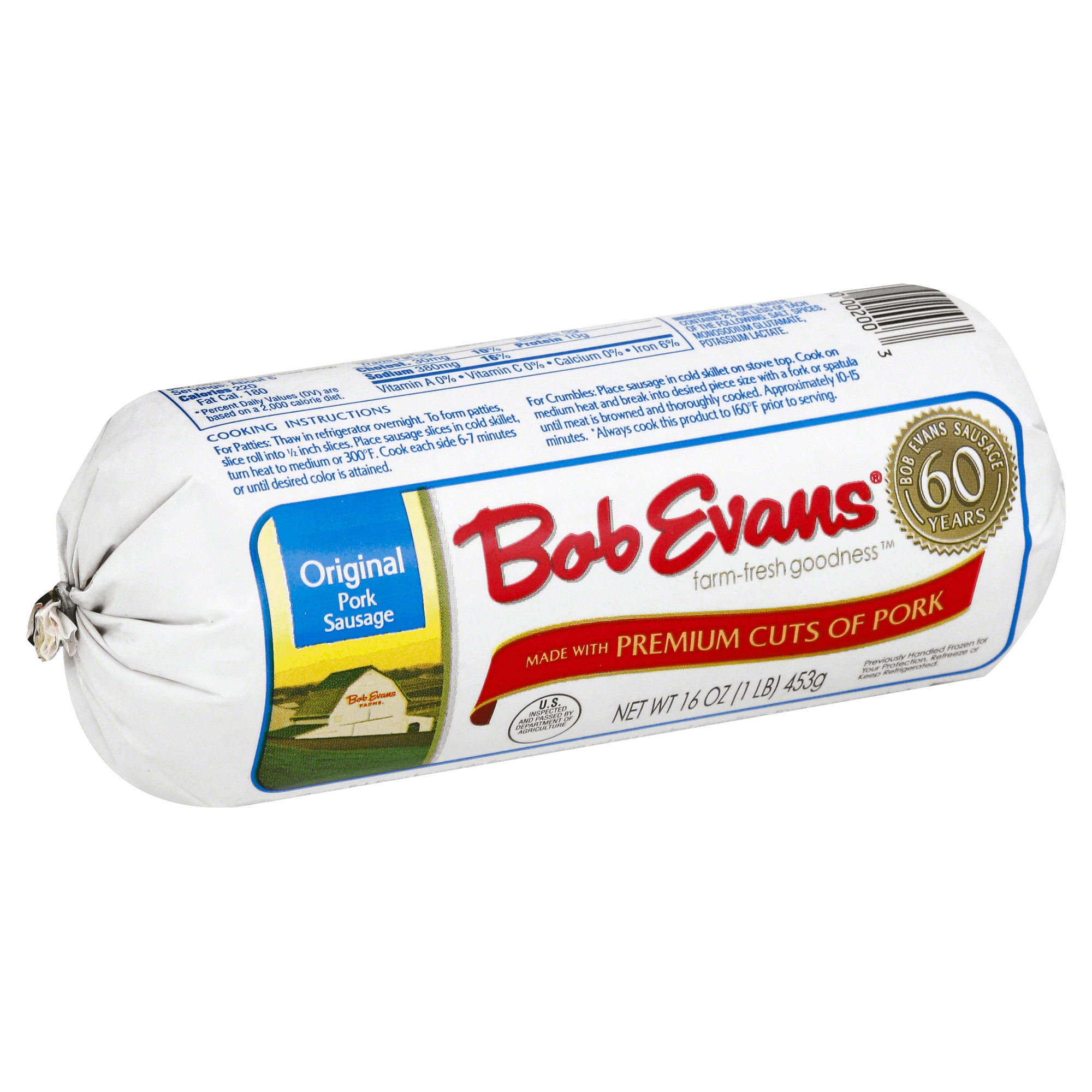 Bob Evans Roll Sausage Original 16oz