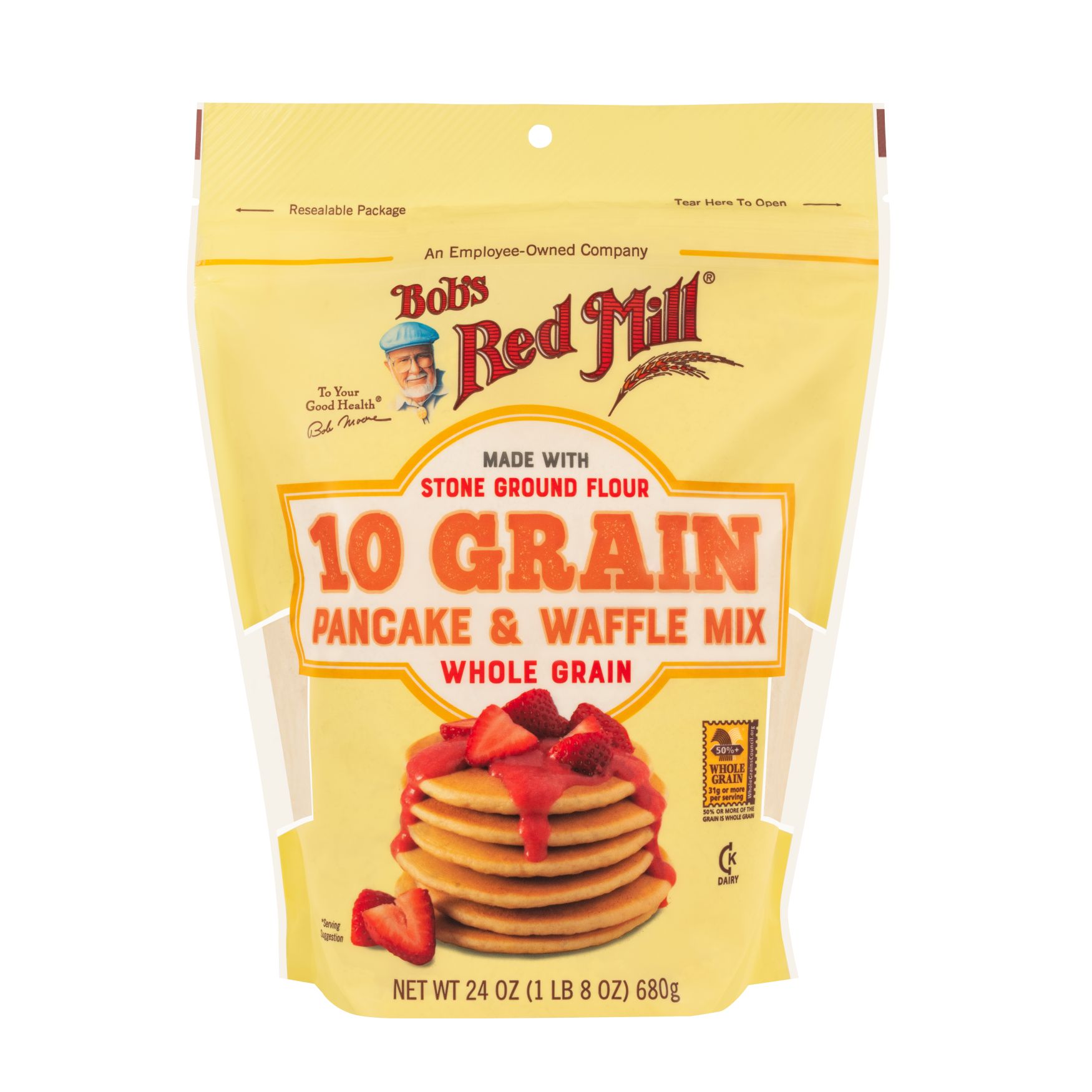 Bobs Red Mill Pancake & Waffle Mix 10 Grain 24oz