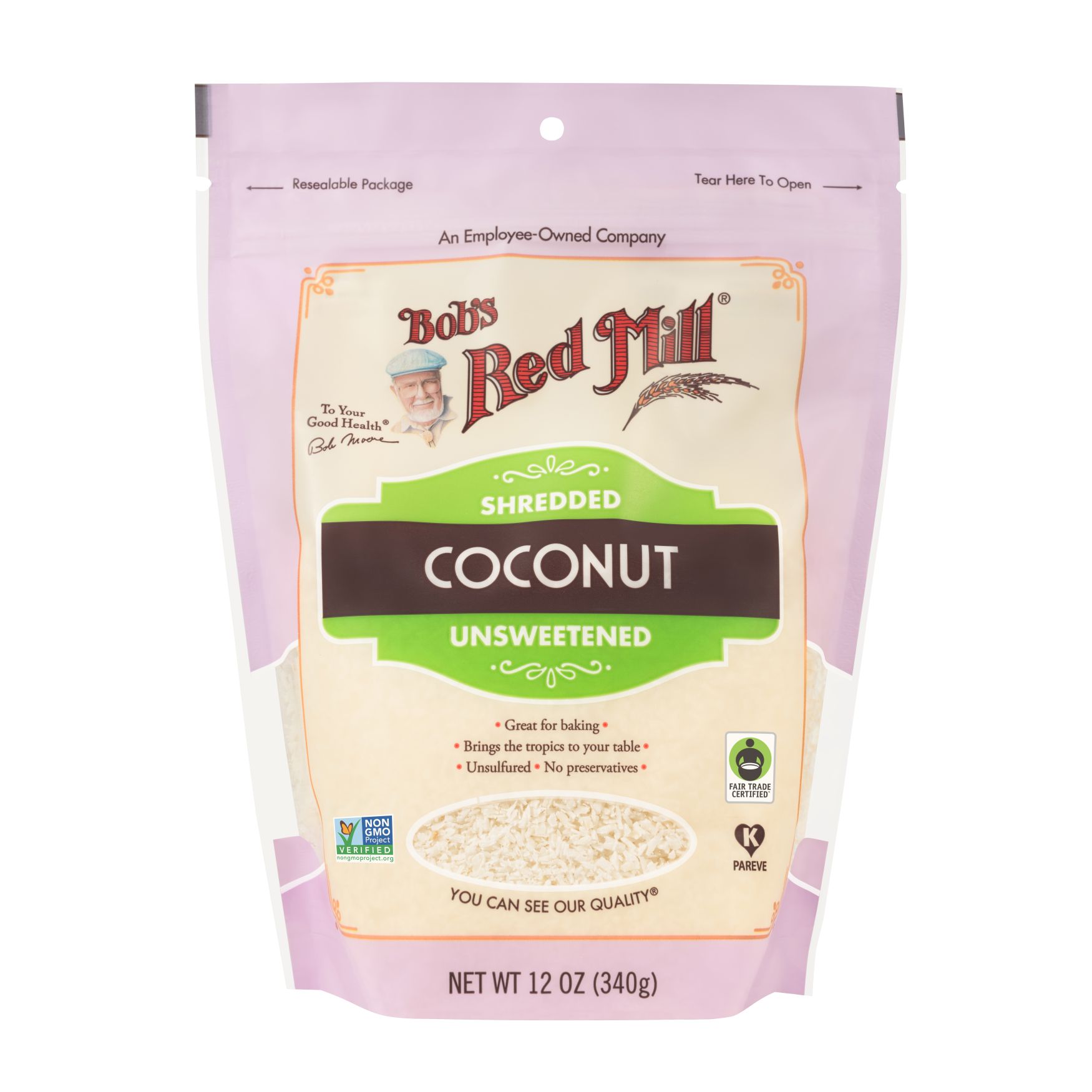 Bobs Red Mill Unsweetened Shredded Coconut 12oz