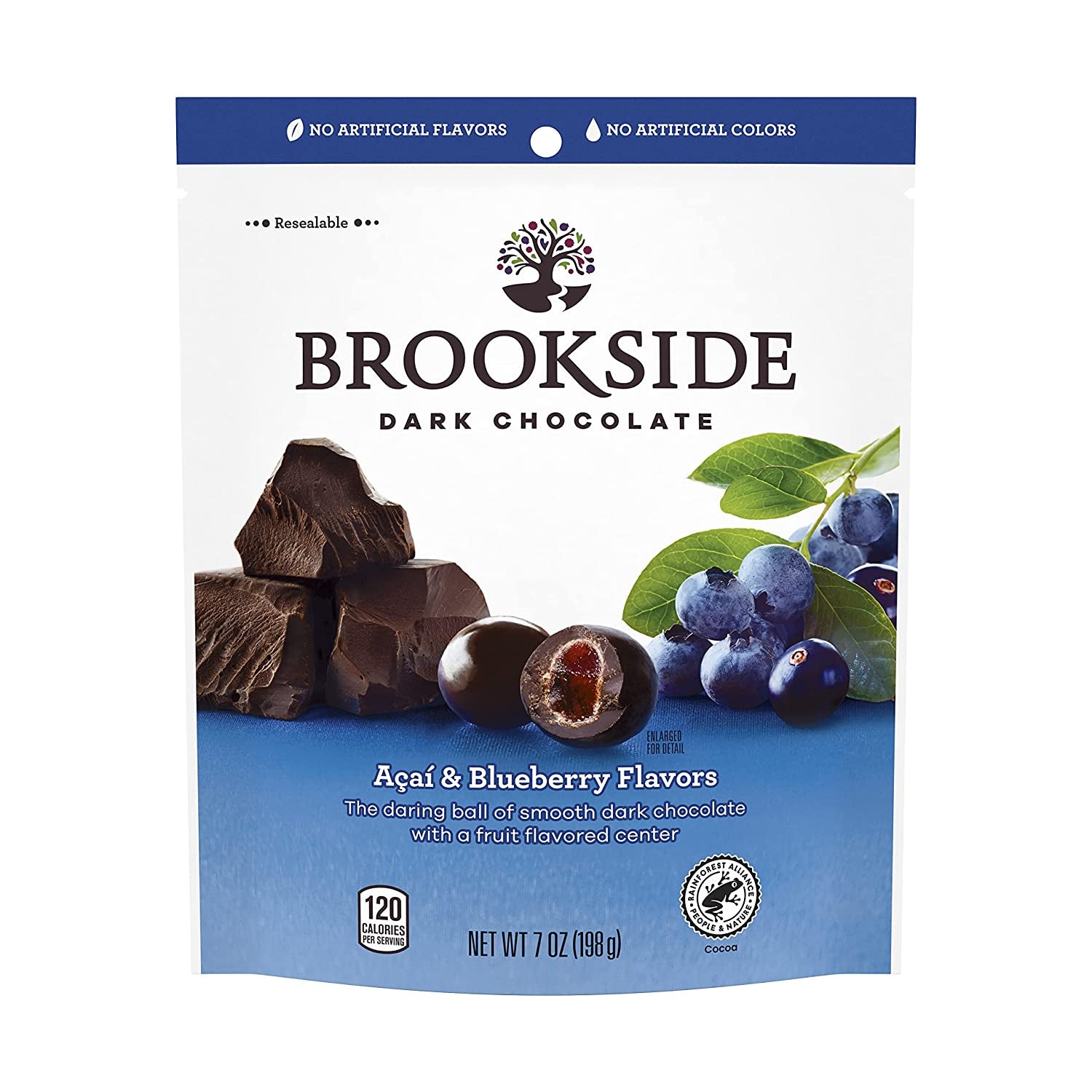 Brookside Dark Chocolate Acai and Blueberry Flavors 7oz