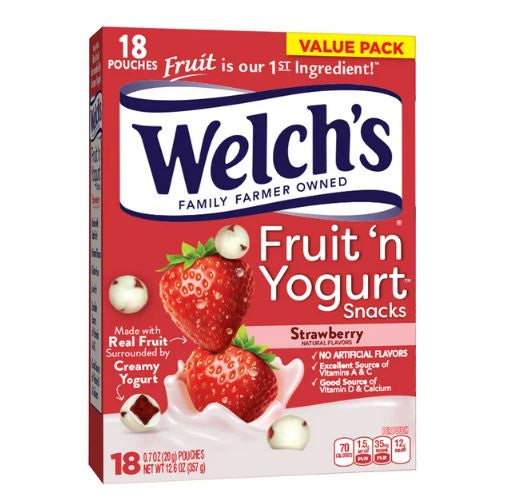 Welch's Fruit 'n Yogurt Snacks Strawberry 18ct/12.6oz