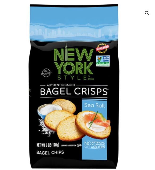 New York Style Bagel Crisps Sea Salt 6oz