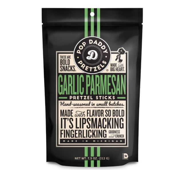 Pop Daddy Pretzels Garlic Parmesan 7.5oz