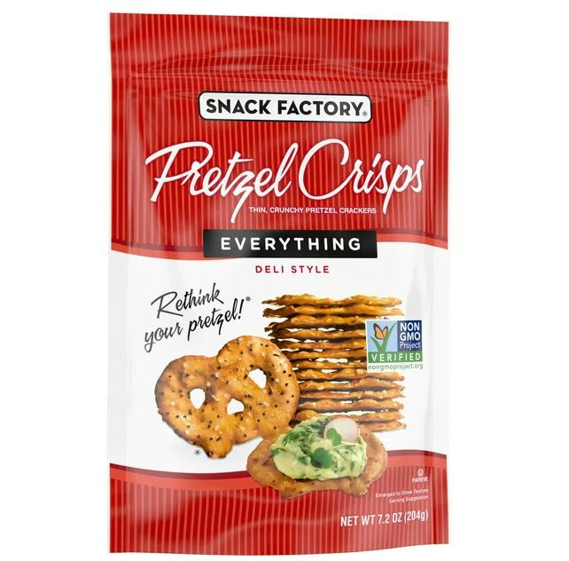 Snack Factory Pretzel Crisps Everything 7.2oz