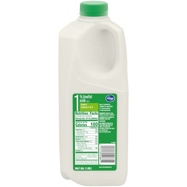 Kroger Milk 1% Half Gallon