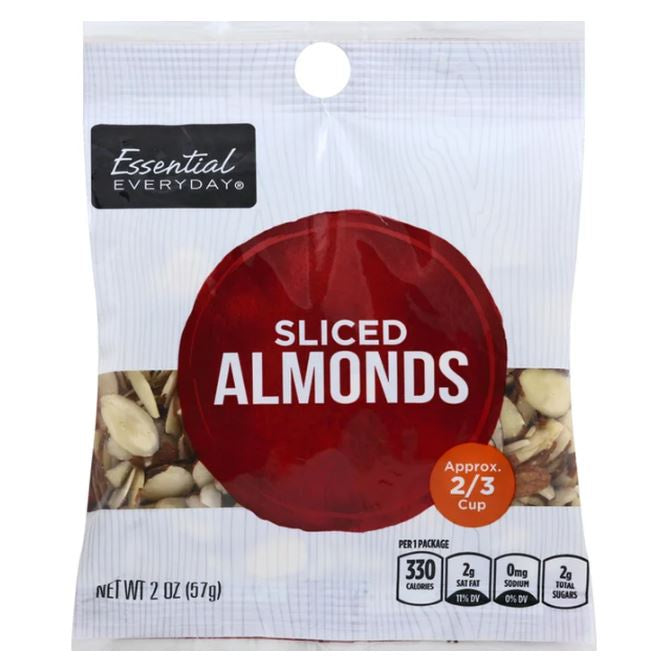 Essential Everyday Sliced Almonds 2oz