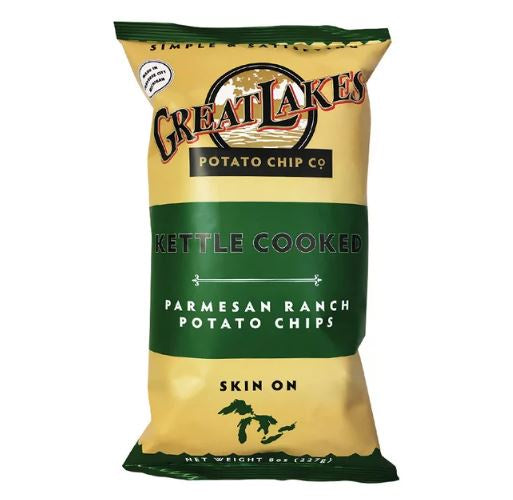 Great Lakes Potato Chip Co Kettle Chip Parmesan Ranch 8oz