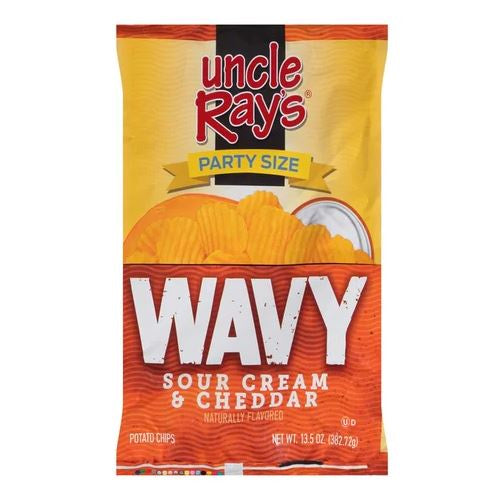 Uncle Ray's Wavy Sour Cream & Cheddar Potato Chips 13.5oz