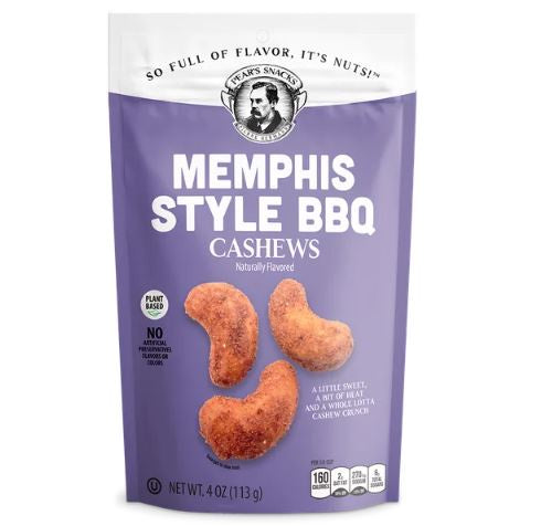 Pears Snacks Cashews Memphis Style BBQ 4oz