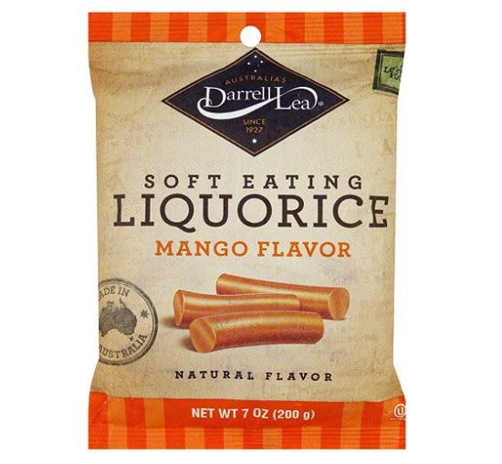 Darrell Lea Soft Eating Liquorice Mango 7oz