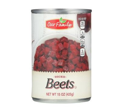 Our Family Diced Beets 15oz