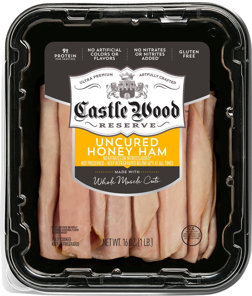 Castle Wood Reserve Uncured Honey Ham 16oz