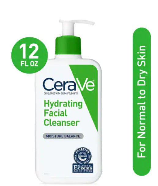 CeraVe Hydrating Facial Cleanser Normal to Dry Skin 12oz