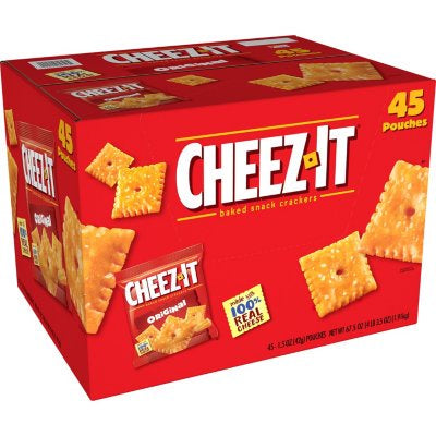 BIZ Cheez-It Baked Snack Cheese Crackers, Original 67.5oz (45 count))