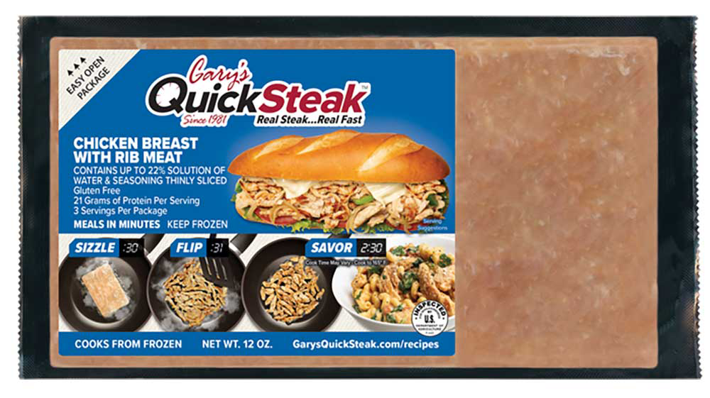 Gary's Quick Steak Chicken Breast 10.8oz