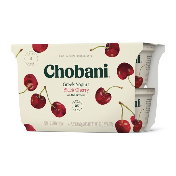 Chobani Greek Yogurt Black Cherry 4ct