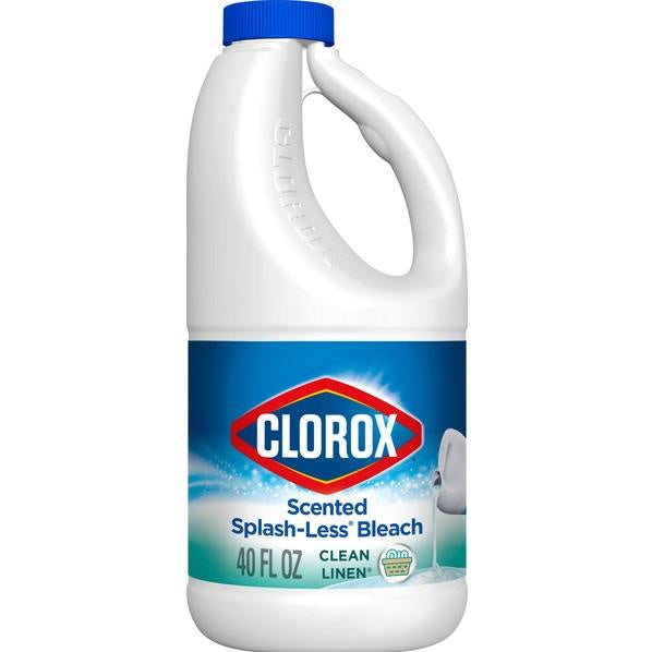 Clorox Splash-Less Liquid Bleach Clean Linen 40 oz