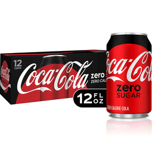 Coca Cola Soda Coke Zero 12ct/12oz(Deposit Incl)