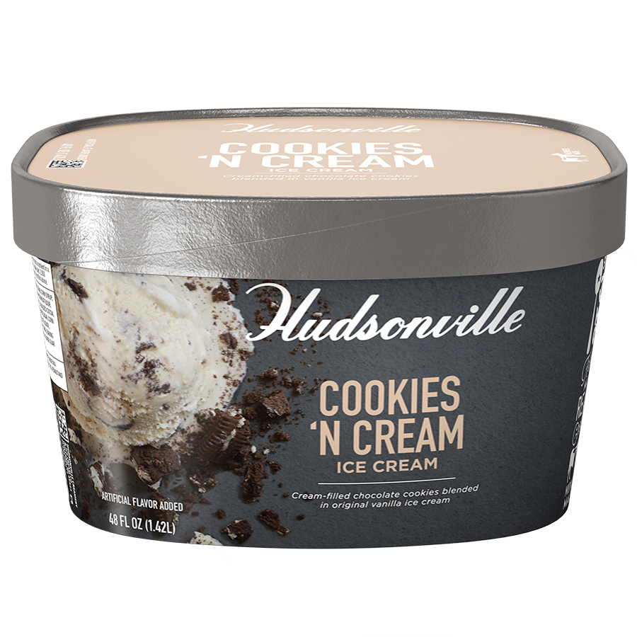 Hudsonville Cookies and Cream Ice Cream 48oz